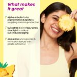 Plix Pineapple De-Pigmentation Skincare Routine | Juicy Cleanser, Dewy Serum & Sunscreen SPF 50 PA++++ | Alpha Arbutin & Niacinamide for Bright, Even Skin - Image 7