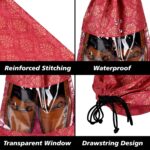 Kuber Industries Shoe Bags | Shoe Bags for Travel | Drawstring Shoe Storage Bags | Storage Organizers Set | Shoe Bag with Transparent Window | Shoe Pouches | Pack of 10 | Multicolor - Image 5