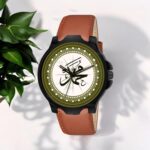 Analog Round Islamic Muslim Dial Muhammad Design Stylish Strap Classic Design Fancy Wrist Watch for Men and Boys, Pack of 1 - MUHAMMAD-3K-BLK - Image 4