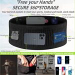 BWOGUE Running Belt, Fitness Belt, Flip Waist Belt, Fits All Phone Sizes, for Gym Workouts, Exercise, Cycling, Walking, Jogging, Marathons, Yoga, Sport, Travel & Outdoor Activities (Thick Belt) - Image 4