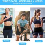 BWOGUE Running Belt, Fitness Belt, Flip Waist Belt, Fits All Phone Sizes, for Gym Workouts, Exercise, Cycling, Walking, Jogging, Marathons, Yoga, Sport, Travel & Outdoor Activities (Thick Belt) - Image 9