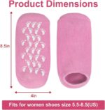Moisturizing Silicone Spa Gel Socks for Women & Men – Crack Heel Repair Socks with Natural Oil & Vitamin E for Dry Cracked Feet (Multicolor, 1 Pair) - Image 7