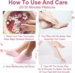 Moisturizing Silicone Spa Gel Socks for Women & Men – Crack Heel Repair Socks with Natural Oil & Vitamin E for Dry Cracked Feet (Multicolor, 1 Pair) - Image 9