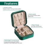 Giftana Personalized Jewellery Storage Box with Ladies Wallet for Girls, 2 in 1 Customized Velvet Jewellery Box with Leather Wallet Gift Set for Her, Birthday Gift, Women Day Gifts (Green) - Image 5