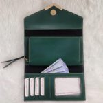 Giftana Personalized Jewellery Storage Box with Ladies Wallet for Girls, 2 in 1 Customized Velvet Jewellery Box with Leather Wallet Gift Set for Her, Birthday Gift, Women Day Gifts (Green) - Image 6