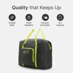 cult Foldable Travel Duffle Bag 30L – Water-Resistant, Lightweight Gym & Travel Bag with Shoulder Strap & Utility Pocket – Compact, Durable Polyester Duffel for Men & Women Olive - Image 5