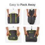 cult Foldable Travel Duffle Bag 30L – Water-Resistant, Lightweight Gym & Travel Bag with Shoulder Strap & Utility Pocket – Compact, Durable Polyester Duffel for Men & Women Olive - Image 7