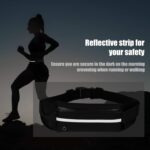 Waist Pack Best Running Belt for All Cell Phones - with Reflective Bands - Sports Case Fanny Pouch Holder Bag for Women and Men iPhone 13 14 Plus iPod Android Samsung Galaxy S25 S24 S26 Note - Image 5