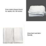 ZOOBERARY Ihram Ehram Ahram for Men for Hajj and Umrah - 2 White Towels (top and Bottom) Ihram Essentials for Men – Quick-Dry 2-Piece White Towel Set - Image 3