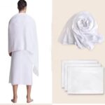 ZOOBERARY Ihram Ehram Ahram for Men for Hajj and Umrah - 2 White Towels (top and Bottom) Ihram Essentials for Men – Quick-Dry 2-Piece White Towel Set - Image 5