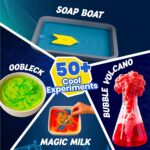 Junior Science Kit for Kids Age 4-14 Years Old, 50+ Science Experiments Including DIY - Under Water Volcano, Exploding Art, Balloon Inflator & More | Birthday Gift | Educational Toy | Stem Learning - Image 3