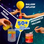 Junior Science Kit for Kids Age 4-14 Years Old, 50+ Science Experiments Including DIY - Under Water Volcano, Exploding Art, Balloon Inflator & More | Birthday Gift | Educational Toy | Stem Learning - Image 5