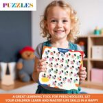 Trueflair Wooden Educational Toys Board for Kids of Age 2 Years & Above | Sensory Development Puzzle Toy for Boys and Girls (Alphabets, Hindi Varnamala) - Image 3