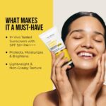 Dr. Sheth's Ceramide & Vitamin C Sunscreen SPF 50+ PA++++ |In-Vivo Tested | For Healthy & Bright Skin | Lightweight & Non Greasy | For UVA/UVB & Blue Light & IR Protection | No white cast | For All Skin Types | For Men & Women | 80 g - Image 4