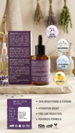 Vitamin C Skincare Serum with Niacinamide, Alpha Arbutin & Hyaluronic Acid – Smooth & Hydrated Look, 30 ml - Image 4