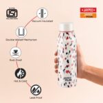 Jaypee Plus Punch Prime Stainless Steel Printed Vacuum Insulated Water Bottle 620 ml | ISI Certified Rustproof & Leakproof Flask with 24Hrs Hot & Cold Ideal for School Kids, Office & Travel-(Cream) - Image 4