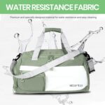 Storite Nylon 50 cms Imported Travel Duffle Bag Multi- Pocket Sports Shoulder Bag for Women with Wet Pocket & Shoe Compartment Weekender Overnight Travel Luggage Bag (Green - 50 x 25 x 27 cm) - Image 6