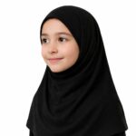 Kids Hijab for Girls Lycra | 38 Inch School Hijab Scarf for Kids | Soft Stretchable Breathable Modest Head Scarf | Namaz Hijab - Image 3