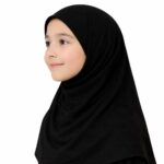 Kids Hijab for Girls Lycra | 38 Inch School Hijab Scarf for Kids | Soft Stretchable Breathable Modest Head Scarf | Namaz Hijab - Image 5