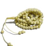 Tasbih Prayer Beads 99 Necklace Allah & Muhammad Engraved Islamic Rosary Muslim Islam Misbaha Tasbeeh Sibha 7mm (Beige) - Image 4