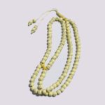 Tasbih Prayer Beads 99 Necklace Allah & Muhammad Engraved Islamic Rosary Muslim Islam Misbaha Tasbeeh Sibha 7mm (Beige) - Image 7