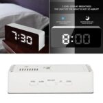 REACHER Digital LED Mirror Alarm Clock for Table, Smart Alarm Clock for Heavy Sleepers & Students, Sensor Date Temperature Display, Night Clock for Bedroom, Home & Office - Image 9
