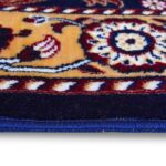 Velvet Prayer Mat with Tassels – Soft Machine Made Premium JaNamaz Rug with Polycotton Backside, Anti-Slip Lightweight Carpet for Home & Mosque (Blue, 2.5 X 5 Feet) - Image 5