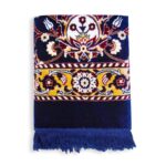 Velvet Prayer Mat with Tassels – Soft Machine Made Premium JaNamaz Rug with Polycotton Backside, Anti-Slip Lightweight Carpet for Home & Mosque (Blue, 2.5 X 5 Feet) - Image 7
