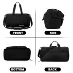 Storite Nylon 50.5cm Travel Duffel Bag for Men & Women with Dry & Wet Pocket, Lightweight Water Resistant Luggage Bag with Shoe Compartment (Black, 50.5x23x28cm) - Image 9