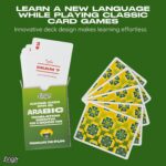 Arabic Lingo Playing Cards | Travel Flashcards | Learn Arabic Vocabulary in A Fun & Easy Way | 52 Essential Translations - Image 5