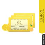 Khadi Natural Lemon Soap| Moisturizes & Revitalizes skin|Gently exfoliating| Suitable for all skin types| Pack of 3 (125gm*3) (375gm) - Image 4