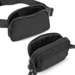 Mini Fanny Pack Belt Bag for Women and Men, Fashionable Waterproof Waist Pack with Adjustable Strap for Traveling, Hiking, Jogging, Cycling, Black, Small, Fashionable - Image 4