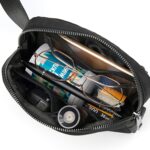 Mini Fanny Pack Belt Bag for Women and Men, Fashionable Waterproof Waist Pack with Adjustable Strap for Traveling, Hiking, Jogging, Cycling, Black, Small, Fashionable - Image 6
