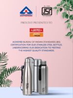 Jaypee Plus Alpha Vaccum Insulated Double Wall Thermosteel Flask 750 ml Water Bottle ISI Certified 24 Hours Hot and Cold Water Bottle for School,Office,Gym, Leakproof, Rustproof Steel Bottle,Black - Image 8