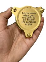 Personalized Sundial Compass for Hiking, 3 Inches Nautical for Outdoor, Pocket Compass for Hiking, with Display Stand Camping Maritime Vintage - Image 4