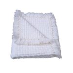 JWH Box Enterprises Soft Woolen Pooja Aasan Prayer Mat (White, Small 24 × 21 Inch) - Image 6