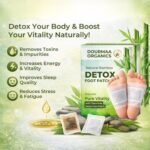 Toxin Remover Patch 1 Box Organic Health gold Foot Patch (gold Patch++) Remove Toxins Ginger Foot Detox Pads For Foot And Body Cleansing -5 Pair Packet (10 pcs) - Image 3