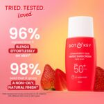 Dot & Key Strawberry Dew Tinted Sunscreen In-Vivo Tested SPF 50+ PA++++ With New-Age UV Filters, Brightens & Protects Skin, Ultra-light, Blends Easily, With Niacinamide, Natural Finish, Non-Sticky | 50ml - Image 4