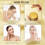 24k Gold Under Eye Patches (60 PCS) eye mask, Collagen Skin Care Products, Eye Patches for Puffy Eyes masks for dark circles, Wrinkles and puffiness, Revitalises and Refreshes Your Skin - Image 9