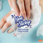 Tulips Refreshing Wet Wipes with 3 different fragrances, (3 Pack) Daily face cleansing wet wipes I Wet Tissue for face I Alcohol and Paraben free I For All skin type - Image 7