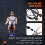 Vector X Lightweight Jump Rope for Fitness and Exercise - Adjustable Jump Ropes with Plastic Handles - Tangle-Free Skipping Rope for Crossfit, Gym, Cardio and Endurance Training - Jumping Rope - Image 6