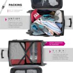 FATMUG Packing Cubes Travel Bag Organiser Set of 7 (2 L, 2 M, Shoe pouch, Laundry Bag & pouch) - Red - Image 6