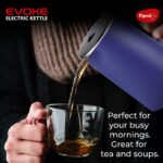 Pigeon By Stovekraft Evoke Electric Kettle With Stainless Steel Body, 1.8 Litre, Used For Boiling Water, Making Tea And Coffee, Instant Noodles, Soup Etc. (Blue), 1300 Watts - Image 5