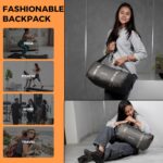 Storite Nylon 43Cm Travel Duffle Bag for Women with Wet Pocket Duffel Bag for Travelling Water Resistant Luggage Bag with Shoe Compartment (Shiny Grey 43x22x18.5cm) - Image 5