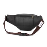 K London Stylish Real Leather Brown Waist Bag Elegant Style Travel Pouch Passport Holder with Adjustable Strap(1452_Brownn) - Image 5