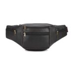 K London Stylish Real Leather Brown Waist Bag Elegant Style Travel Pouch Passport Holder with Adjustable Strap(1452_Brownn) - Image 7