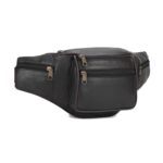 K London Stylish Real Leather Brown Waist Bag Elegant Style Travel Pouch Passport Holder with Adjustable Strap(1452_Brownn) - Image 8