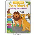 Pick and Paint Coloring Activity Book For Kids: Zoo World - Image 4