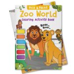 Pick and Paint Coloring Activity Book For Kids: Zoo World - Image 5