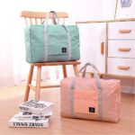 Foldable Travel Duffel Bag, Waterproof Carry On Luggage Bag, Lightweight Travel Luggage Bag for Sports, Gym, Vacation Combo of 2 (Sky Blue + Light Pink) - Image 5